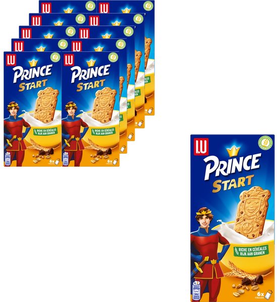 LU Prince Start Naturel Ontbijt Biscuits 10 x 300g (6 x 50g) - Koek - Koekjes voor Onderweg - Koekjes voor werk - Meeneemverpakking