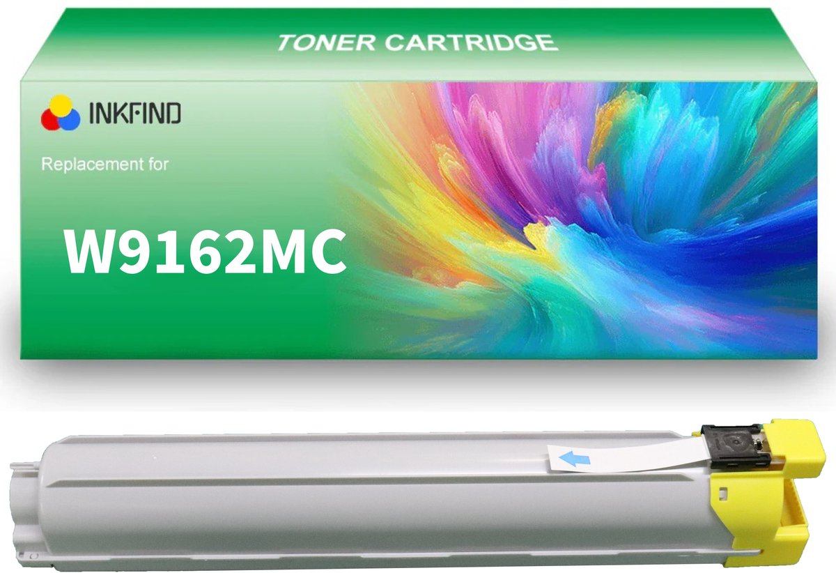 INKFIND W9162MC Geel tonercartridge compatibel met HP W9162MC Geel geschikt voor HP Color LaserJet MFP E87740dn/E87750dn/E87760dn/E87770dn - 1-pack Geel