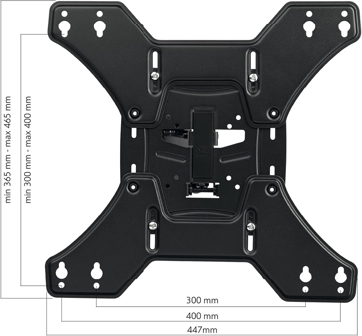 Universele Full Motion TV Muurbeugel 13-65 inch 90° Draaibaar 15° Kantelbaar Max 50kg VESA 75x75 tot 400x400 – TV Wandsteun met Kabelmanagement Ganeey