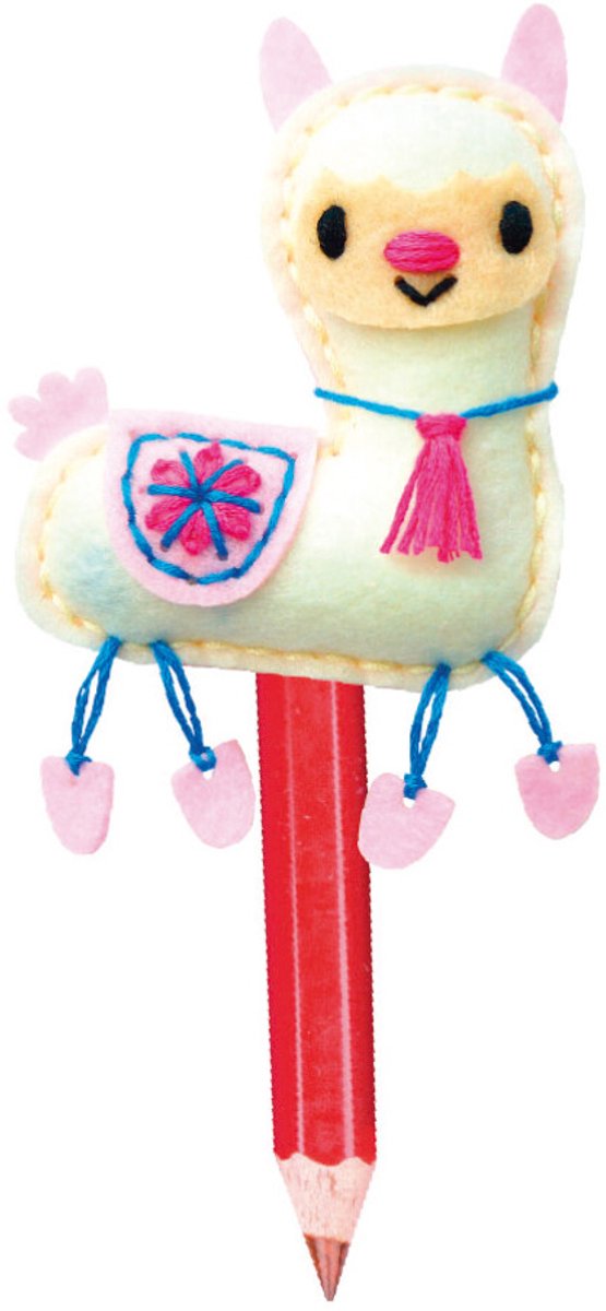 Avenir potloodtopper lama - kleurrijke topper voor potloden kinderen.