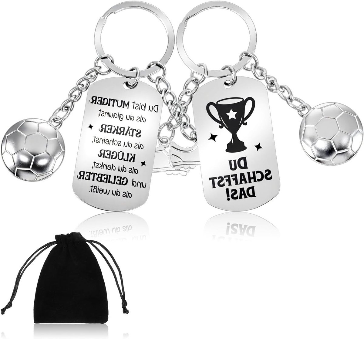 Voetbal Sleutelhanger - Perfecte Voetbal Cadeaus voor Jongens, Mannen en Fans, Ideaal voor Trainers en Sportliefhebbers