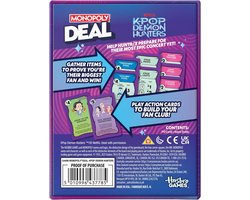Hasbro Monopoly kaartspel KPOP Demon Hunters - gezelschapsspel.