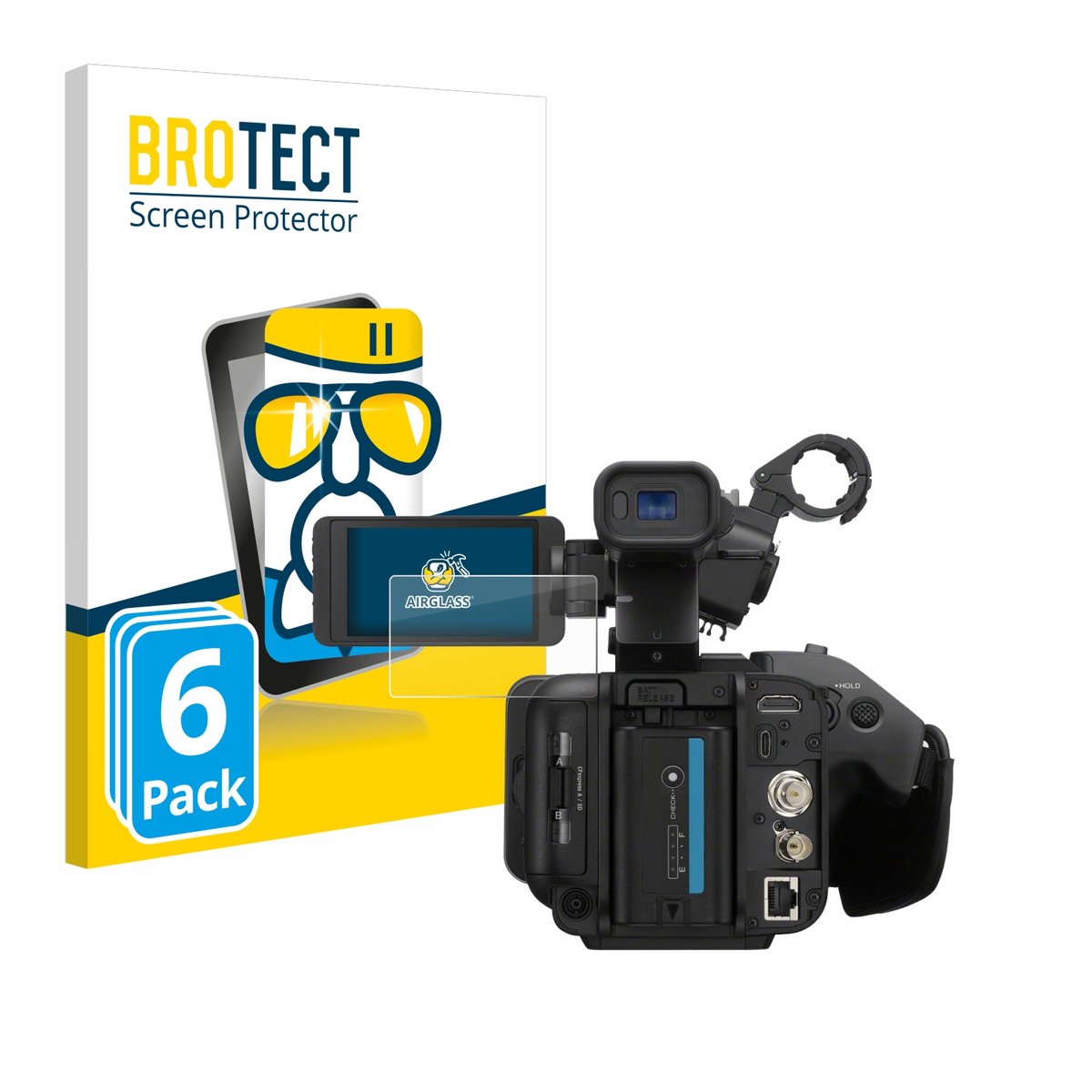 Screenprotector 6 Stuks voor Sony PXW-Z200 Beschermglas transparant