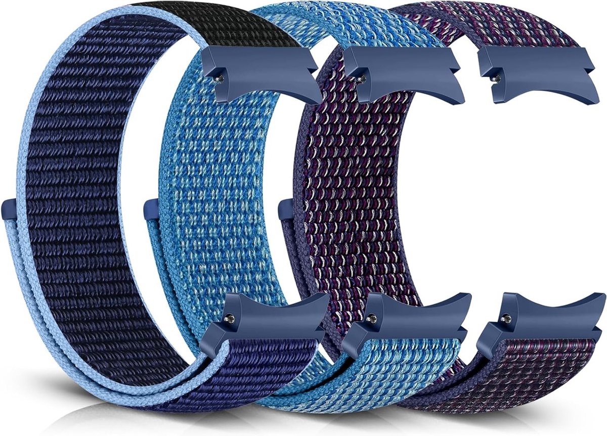 Nylon Vervangband voor Smartwatches, Geschikt voor Galaxy Watch 6/5/4 en Classic Modellen, Unisex, Comfortabel en Duurzaam, 40mm tot 47mm