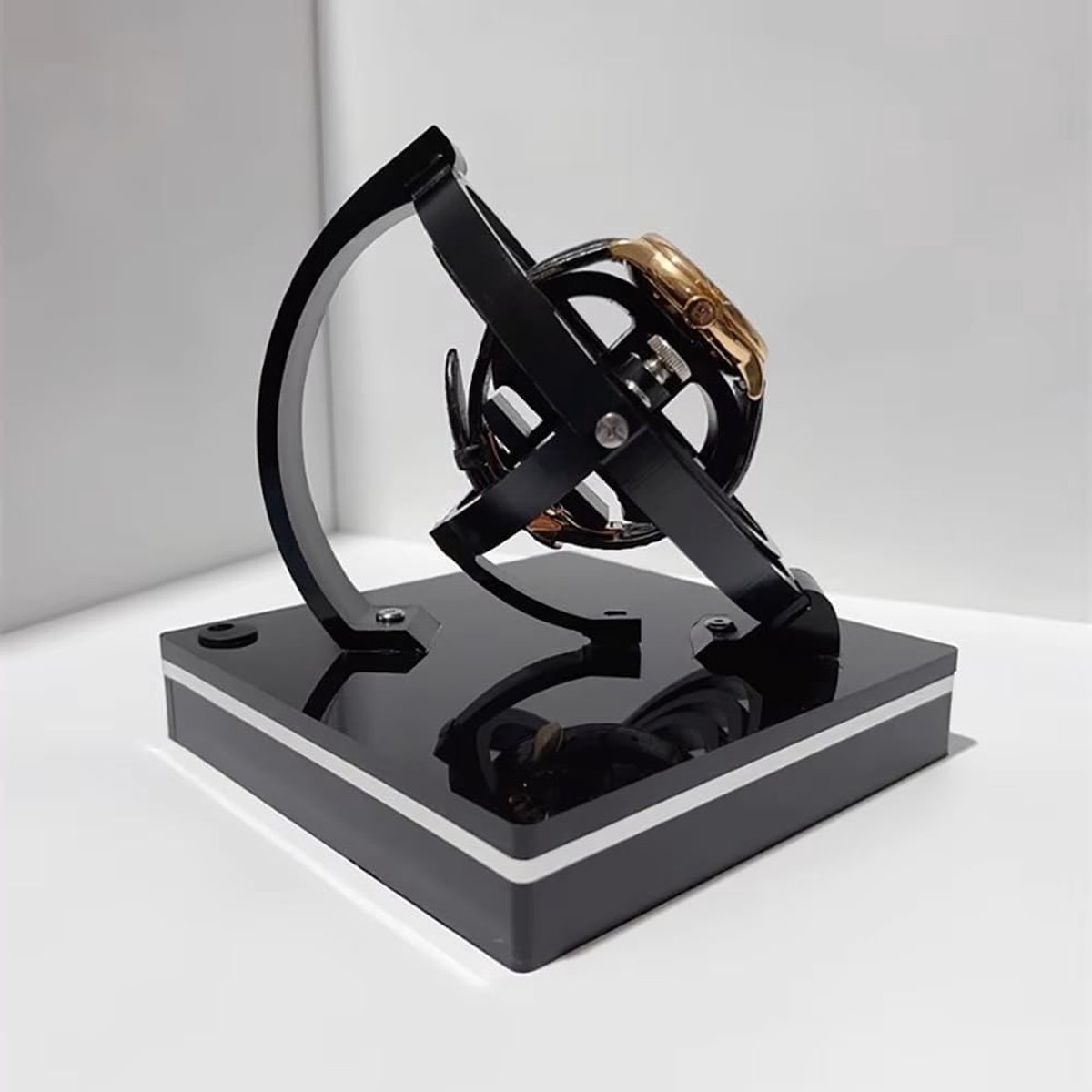 Automatische Horloge Winder voor Mechanische Horloges | Stille Rotary Box met Lage Magnetische Interferentie en Luxe Ontwerp (L)