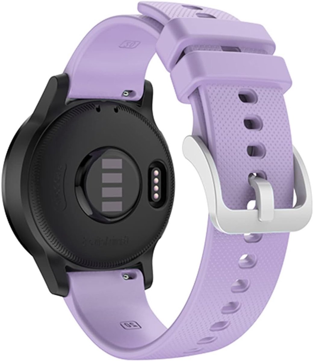 Zachte Silicoon Sportband 20mm voor Garmin Smartwatches zoals Venu, Forerunner en Vivoactive 3