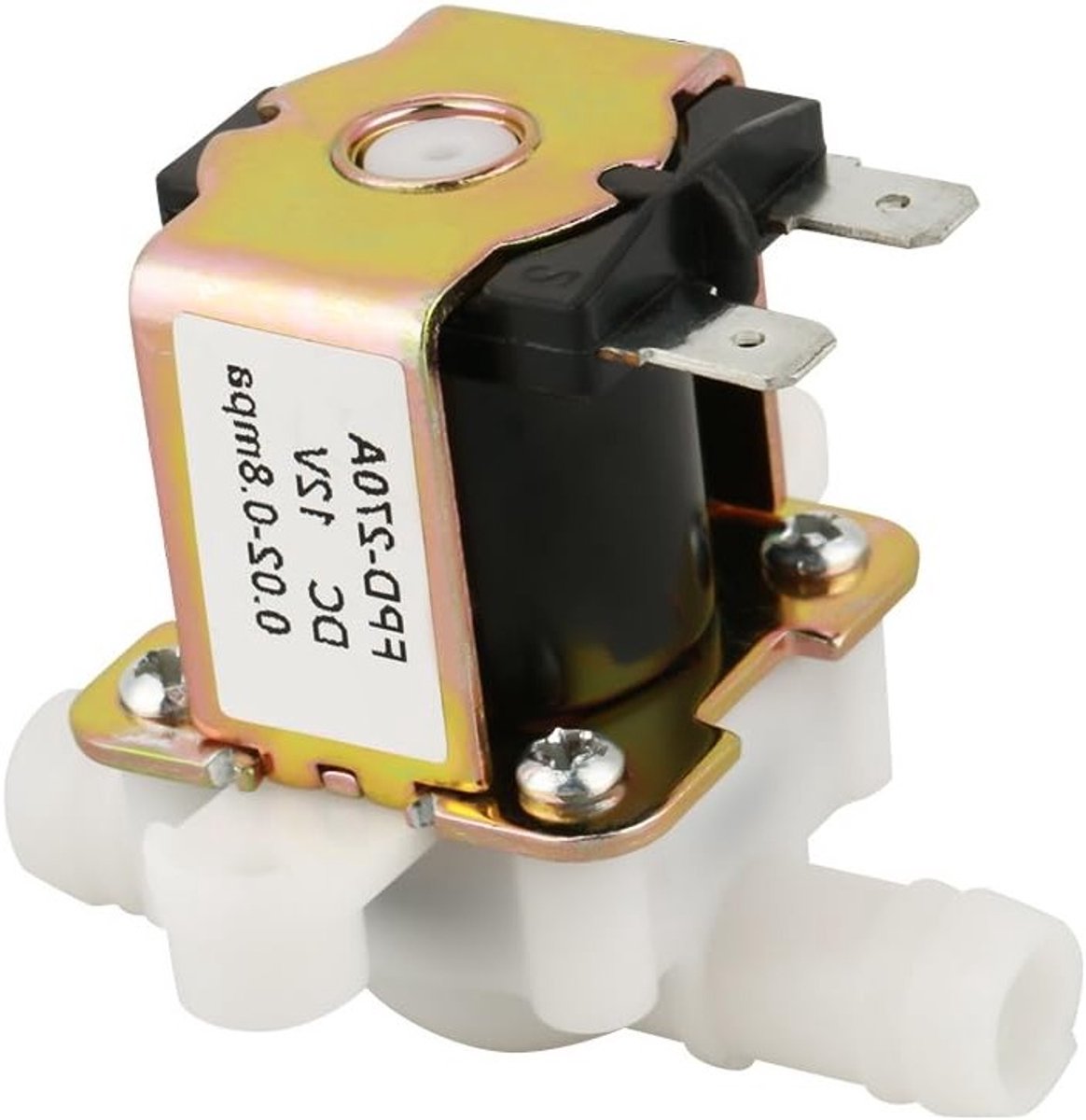 Normaal Gesloten 12V Elektrische Solenoïde Ventiel voor Waterinlaat - 12mm Plastic Waterafsluiter met Hoge Betrouwbaarheid