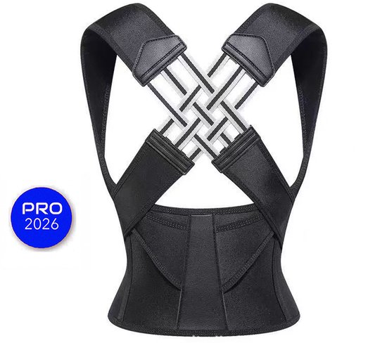 Reviora Rugbrace - Posture Corrector Voor Vrouwen en Mannen - Verstelbare Bovenrug Straightener - Rug Correcter - Houding Corrector - Postuur Corrector - Rugband Voor Onderrug