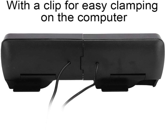Allecto - Laptop soundbar - USB desktop luidsprekers - Draagbaar en compact - 2.0 luidsprekersysteem - Geschikt voor alle desktopcomputers - 2W st — afbeelding 2