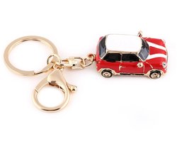 Allecto - Sleutelhanger - Mini Sleutelhanger Auto - Perfecte Cadeau voor Autoliefhebbers - Rood - Car Keychain - Voor Mannen en Vrouwen - Mini Cooper