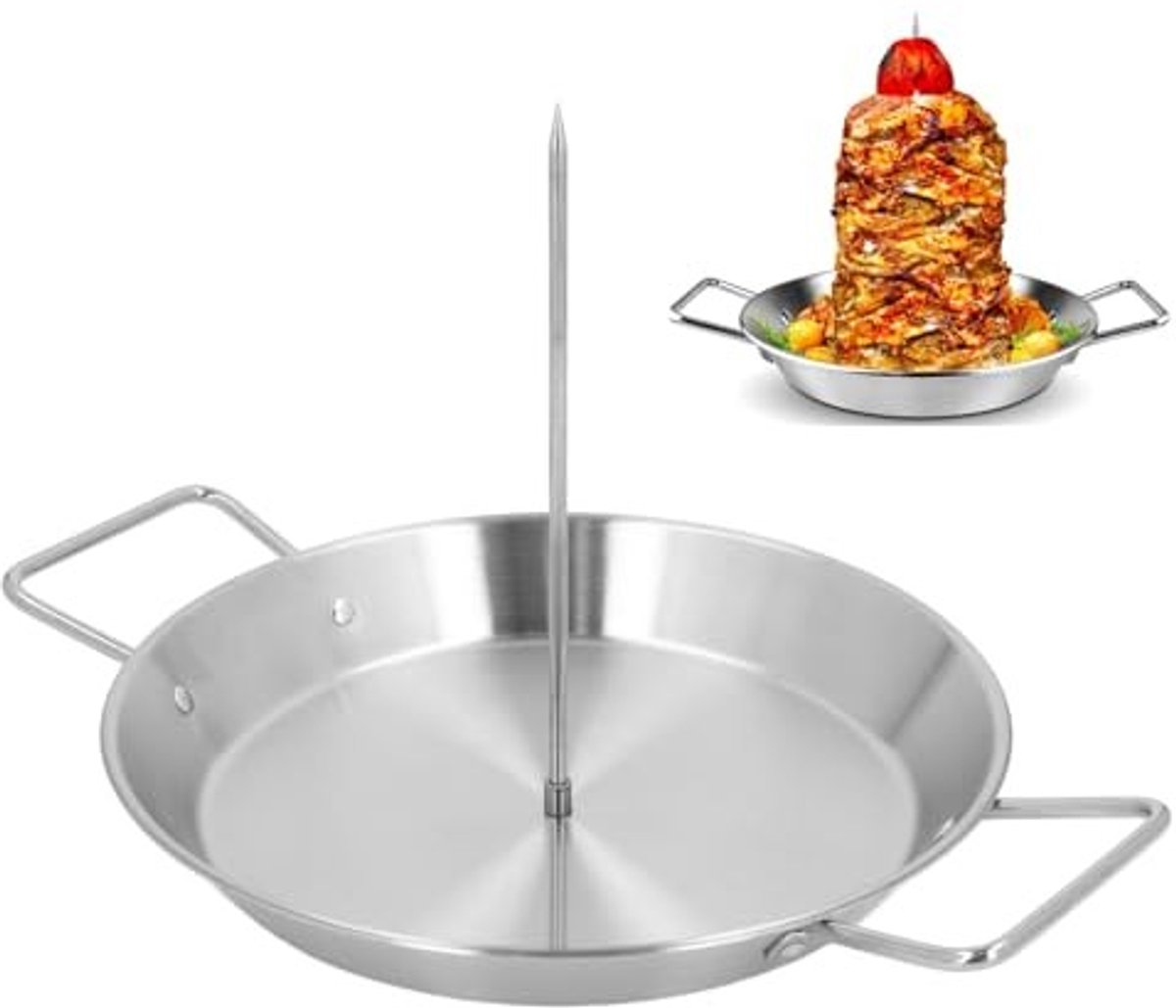 RVS Verticaal Spies voor de Grill - Ideaal voor Tacos Al Pastor en Shawarma