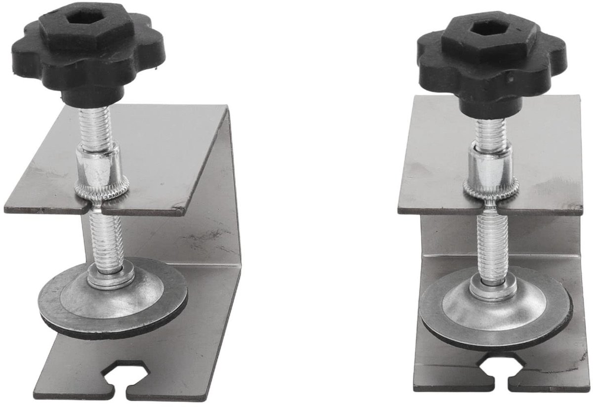 aladdien - Heavy-Duty Ladefrontinstallatie - Professionele Klemmen - Zilver - Geschikt voor Houtbewerking - Eenvoudige Aanpassing - Perfect voor Kas..