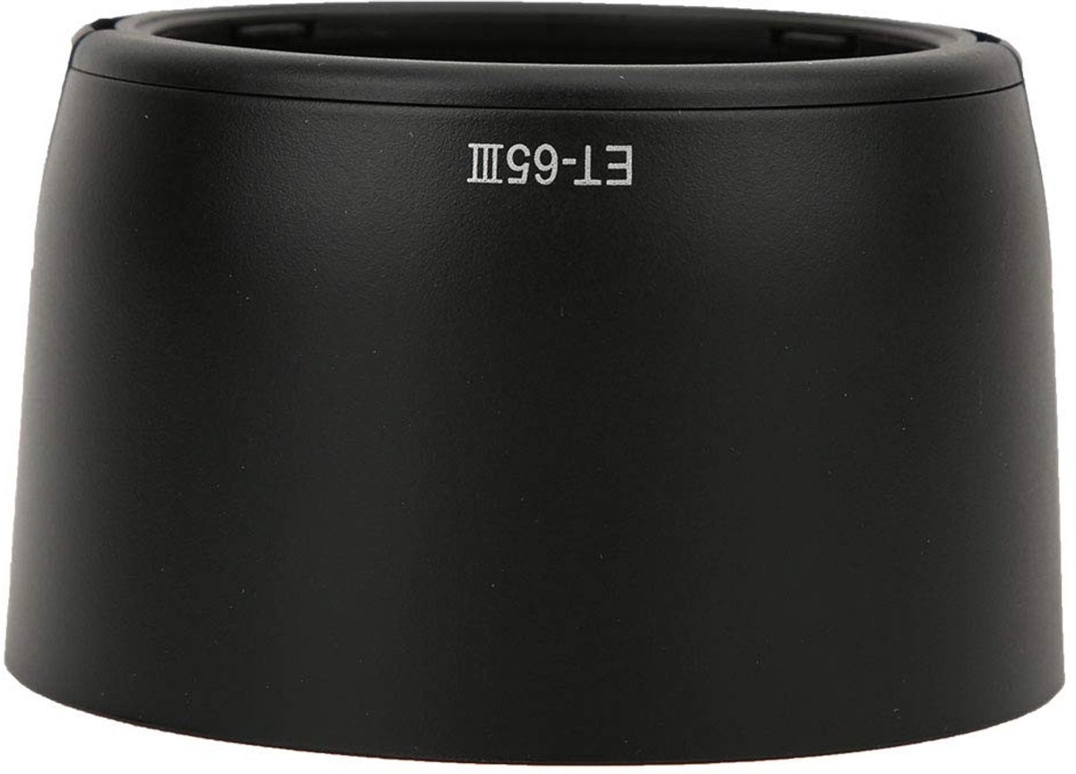 SPHProducts - Camera Zonnekap - ET-65Ⅲ - Kwaliteit Plastic - Zwart - Voor EF 85mm f / 1.8M SH - Bescherming tegen lichtvervuiling - Geschikt voor profe...
