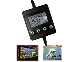 Allecto - Aquarium Licht Timer - Digitale Dimmer - Simuleer Zonsopgang - Zwart - Tijdcontroller - Ideaal voor Vissen - Aquarium Licht