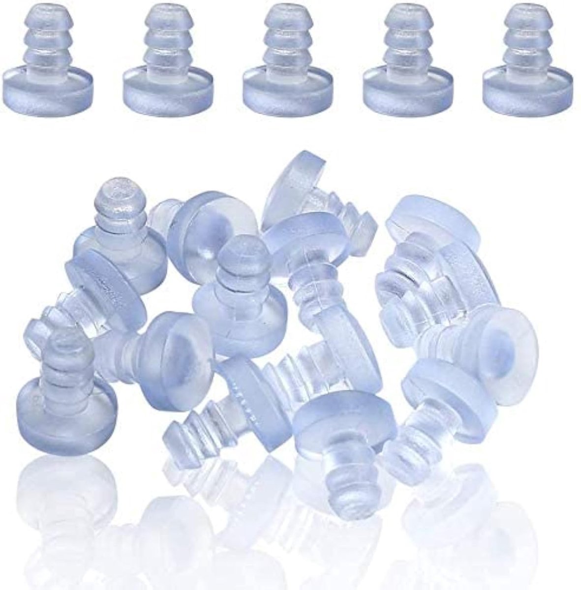 Allecto - Glazen Tafel Bumpers - Heldere Rubber Grippers - Perfect voor 3/16 Inch Gat - Bescherming tegen krassen en schade - Duurzaam materiaal - ..