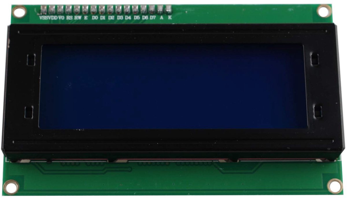 Allecto - IIC/I2C LCD Display Module - 20x4 - Voor Arduino - Blauw Achterlicht - Ideaal voor Projecten - Geschikt voor Programmeurs - Elektronica