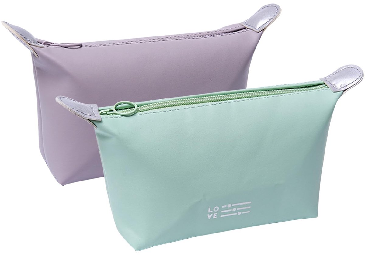 aladdien - Makeup Bag - Waterproof - Dames - Toilettas - Cosmetica Organizer - Ruimtebesparend - Opvouwbaar - Reistas