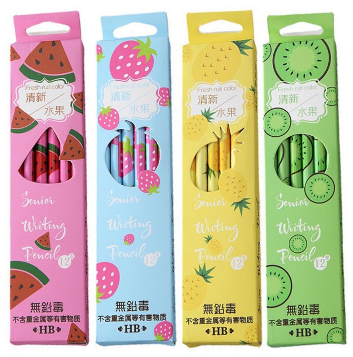 aladdien - Potlood - HB - Grafiet - School en kantoor - Tekenen en schetsen - Grip - Zwart met gum - 48 stuks