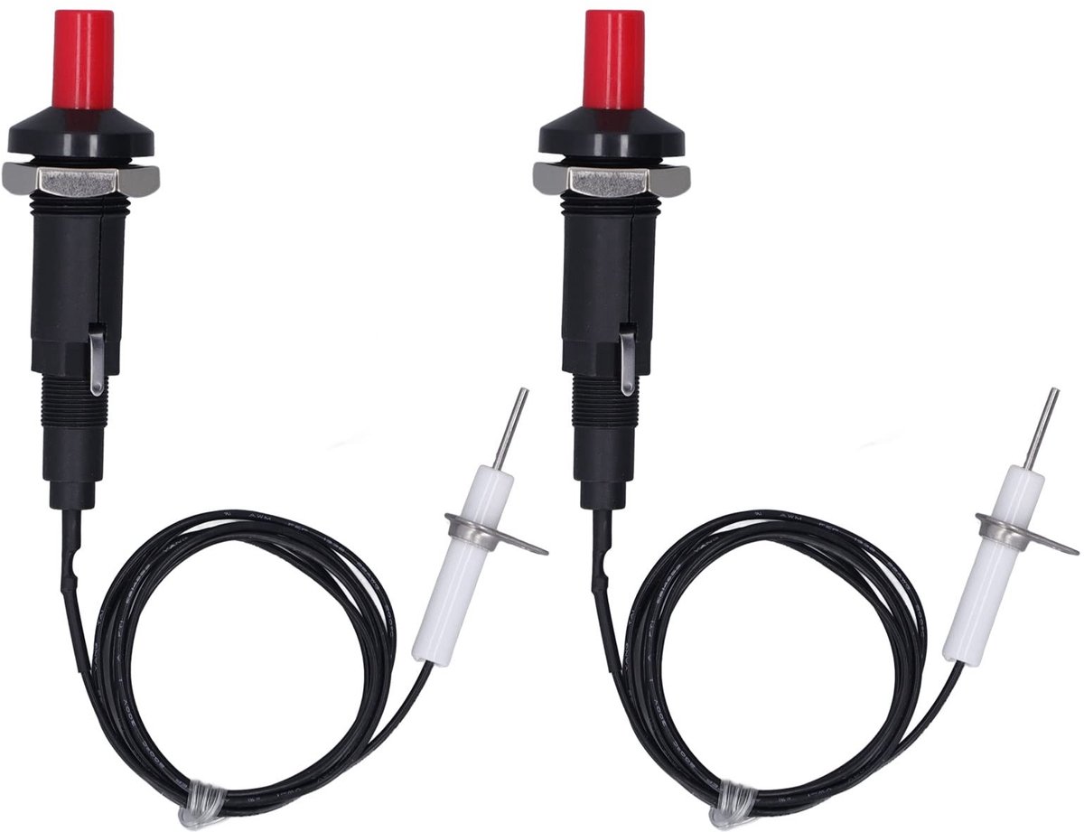 Allecto - Piezo ontsteking - Push button - 1 Meter - Thuis restaurant keuken - Open haard oven kachel