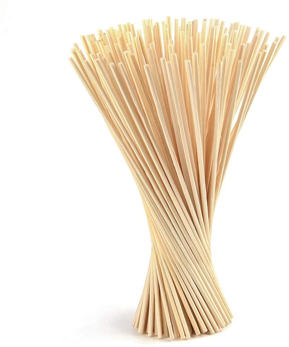 Allecto - Wicker Aroma Oil Diffuser - 150 Stokken - Natuurlijk en Milieuvriendelijk - Houtkleur - Geurkaarsen - Voor Thuisgebruik - Geurverspreider