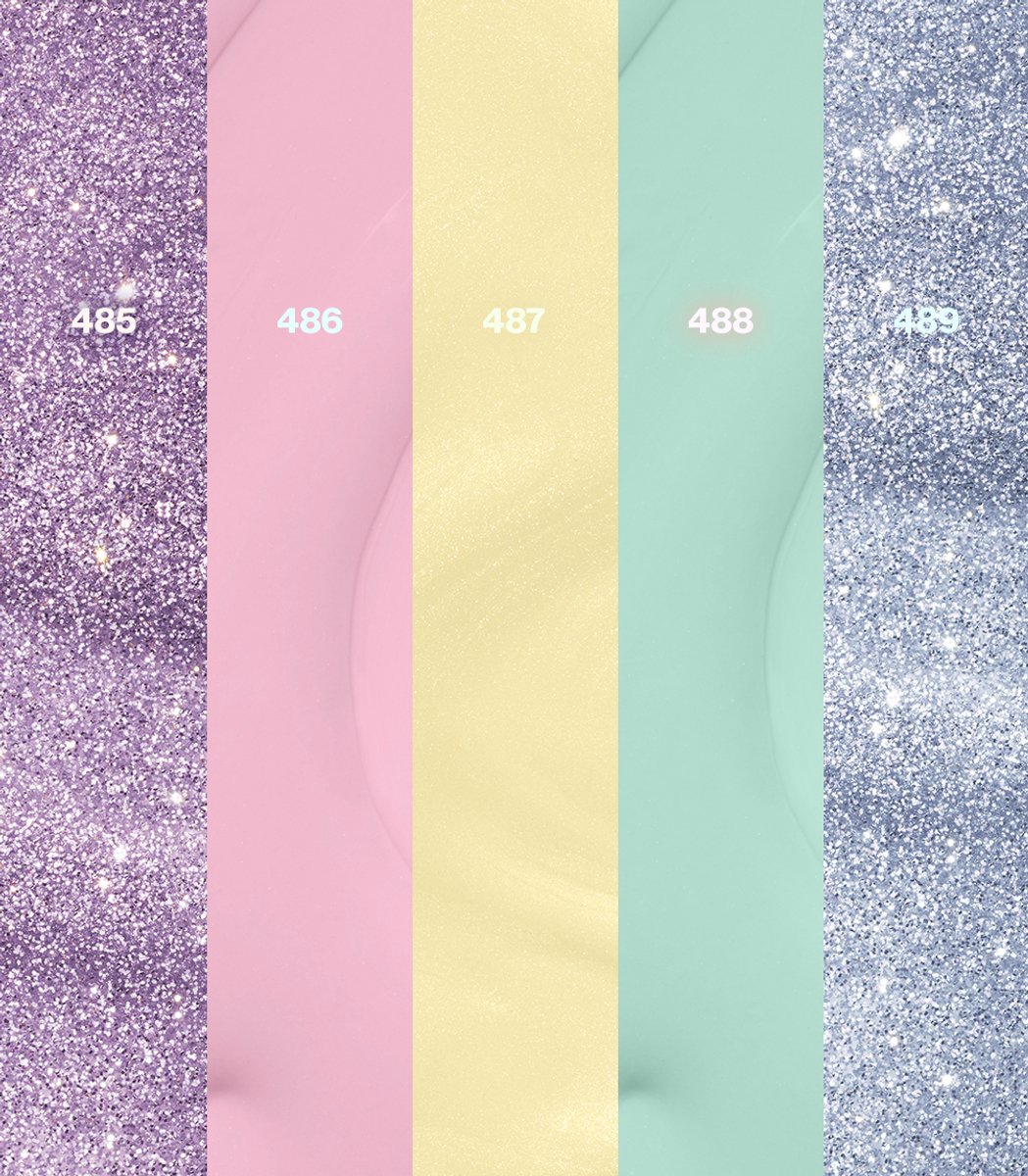 Pink Gellac Pastelverse Mini Collection Box - Gellak - Set van 5 x 8 ml Pastel Kleuren Gellak - Gel Nagellak - Gel Lak — cadeau in Verzorging - foto 3