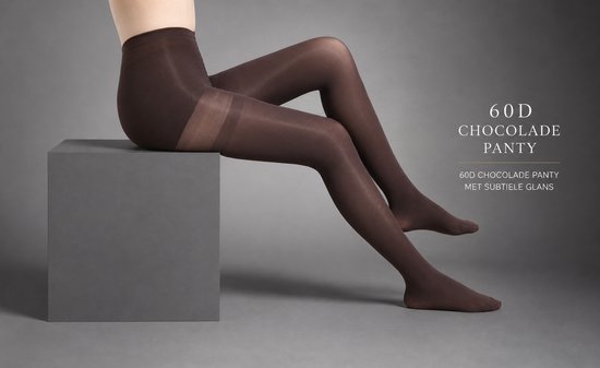 JN Premium collant marron chocolat 60 DEN – S/M – Luxe Opaque Collant Femme | Doux comme de la soie et confortable | Ajustement parfait | S / M | Vêtements de jambes élégants pour robe et jupe