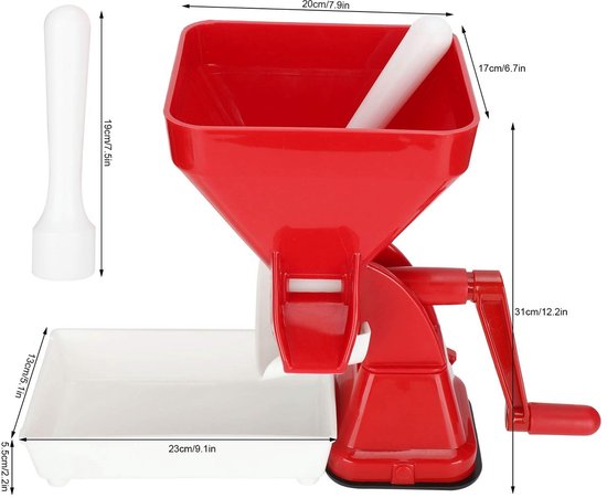 aladdien - Tomatensapmaker - RVS Filter - Handmatige Sapcentrifuge voor Groenten en Fruit - Ideaal voor zelf sap maken - Compact en gebruiksvriendel.. van Aladdien — afbeelding 2
