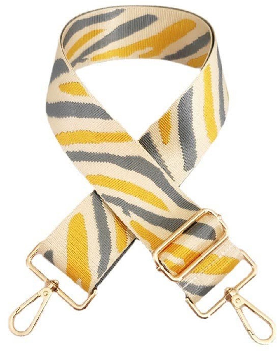 Verstelbare Schouderband 5 cm Breed - Multikleur Canvas voor Handtassen en DIY Accessoires