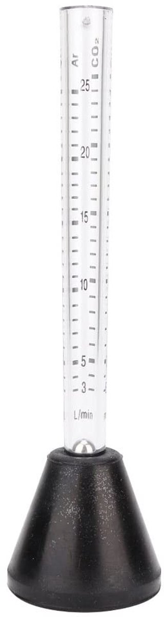Allecto - Gas Flow Meter - Dual Flow Meter - Duurzaam en nauwkeurig - 14 cm - Geschikt voor CO2 en Argon - Voor laswerkzaamheden - Gasstroommeter