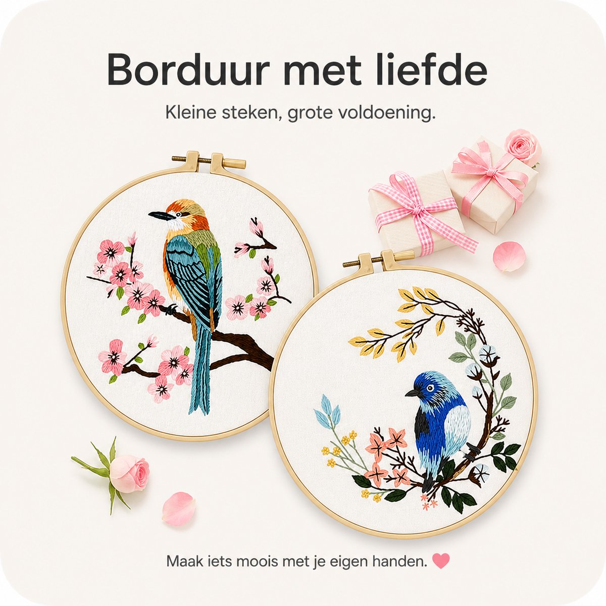 BOTC Borduurpakket - Borduurset van 4 - Borduurpakketten voor Volwassenen - Hobby en Creatief - Borduren — afbeelding 8