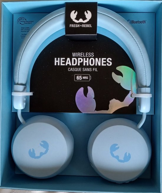 Bluetooth 6.0 Hoofdtelefoon Over-Ear – 65 Uur Accu – Diepblauw – Comfortabel, Draagbaar, Met Microfoon