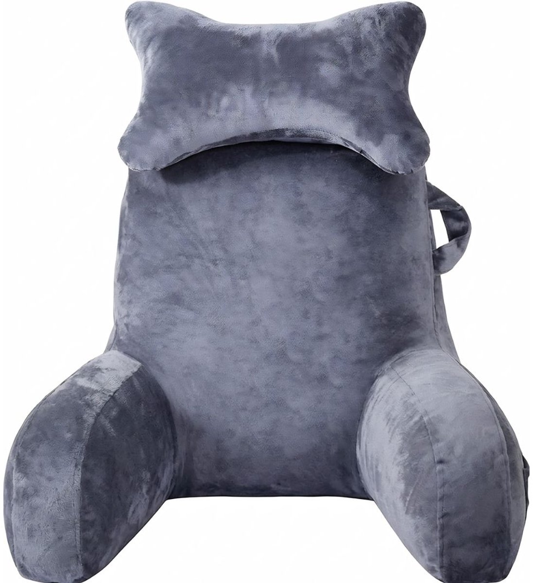 KAD® Leeskussen - Bookseat - Leeskussen Voor In Bed - Donkergrijs - 38cm x 30cm x 15cm