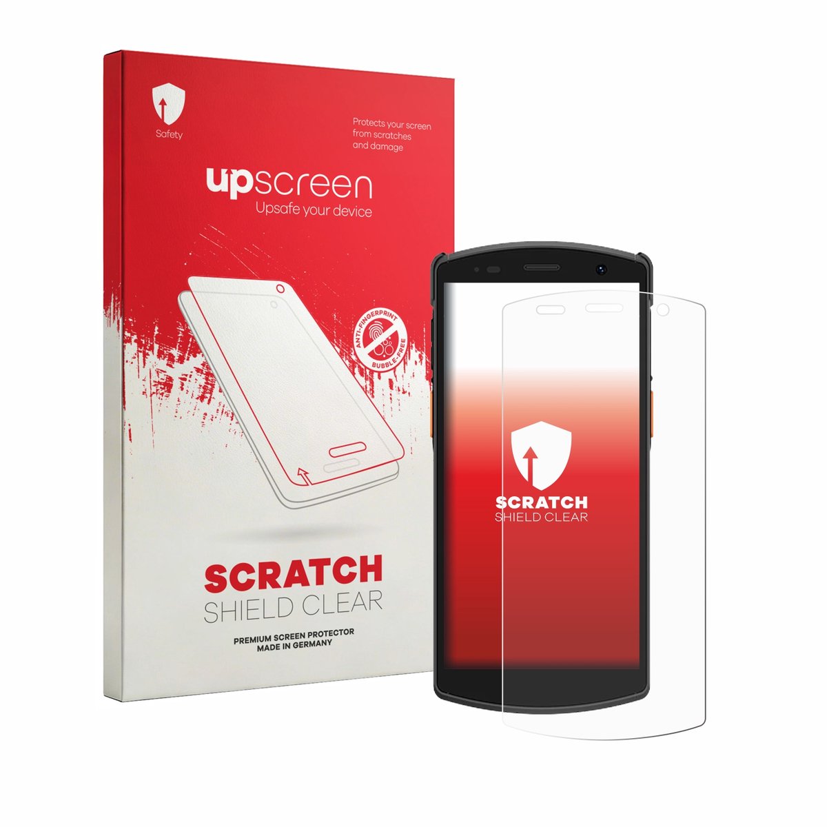 upscreen - Screenprotector voor Urovo CT58S - Folie Beschermfolie transparant
