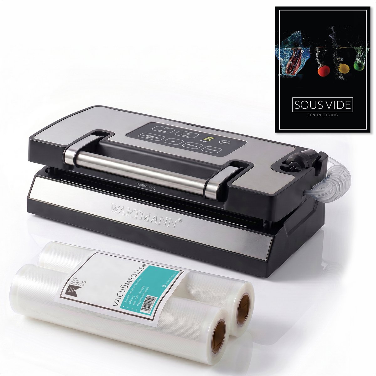 Vacumeermachine - Vacuum Sealer - Vacuumrollen Voedsel - Sous-Vide Handboek - HydroStatis-technologie - BPA en PFAS Vrij - WM-2508 VC