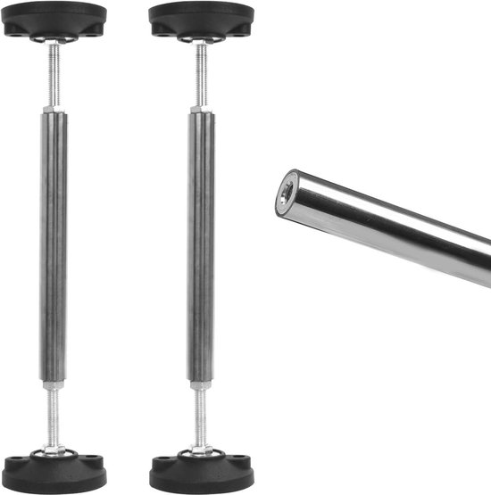 Verstelbare telescopische steunbalken voor wandkasten, badkamerkasten en TV-meubels - Hoogte 38-52 cm, tot 300 kg draagvermogen, 2 stuks van Merkloos — afbeelding 2
