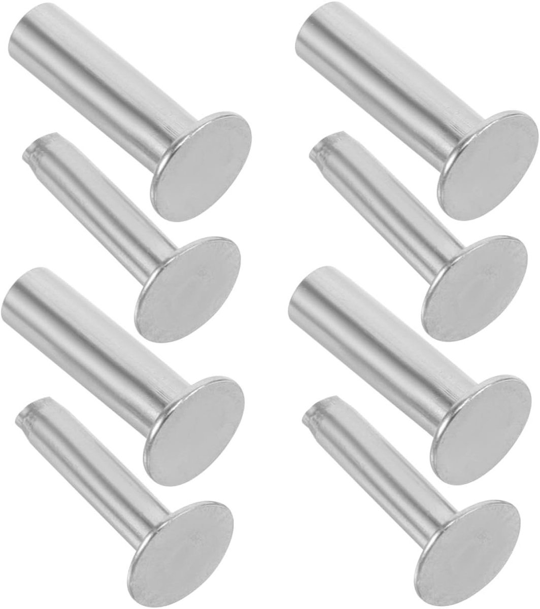 ULTECHNOVO 4 Sets Kitchen Knives Handle Screw Rivet Nuts DIY Knives Material Plate Mount Flat Head Screws Handle Pins - ShopVlot