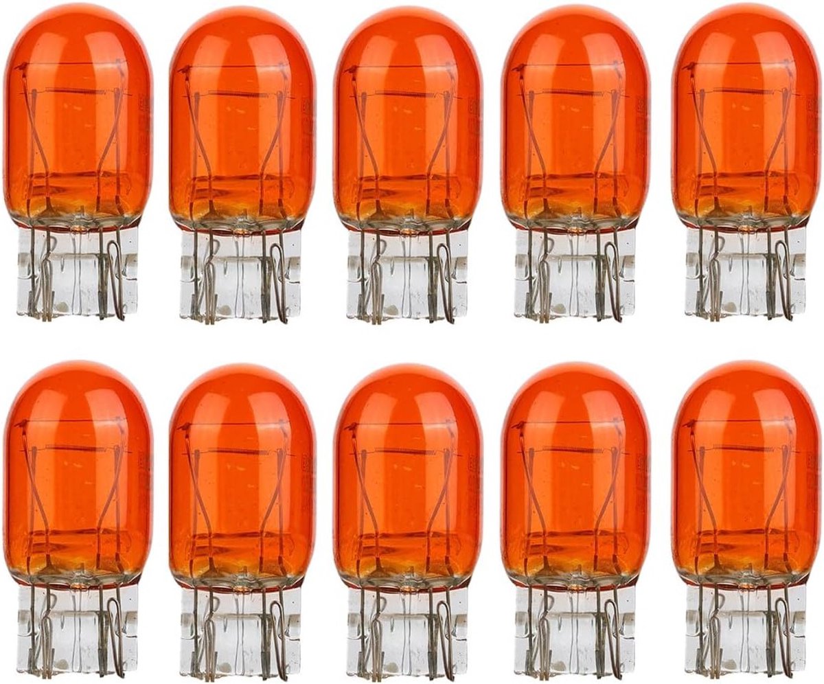 10 Stuks T20 W21/5W 12V Auto Lampen Set voor Remlicht en Dagrijverlichting