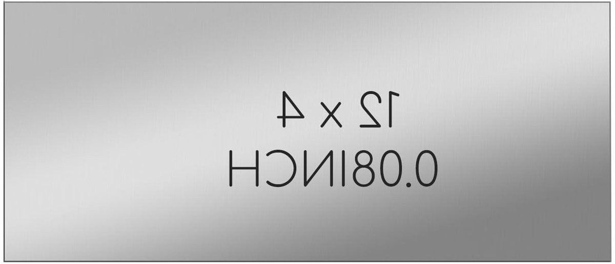Roestvrijstalen plaat 305mm x 100mm x 2mm - 2mm dikke plaat voor ambachten, DIY-projecten en industriële toepassingen