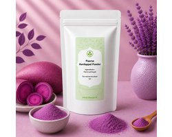 Paarse Aardappel poeder - Sweet Purple potato powder - 100% Natuurlijke kleurstof - Voor latte, smoothies, bakken & desserts - 50 gram