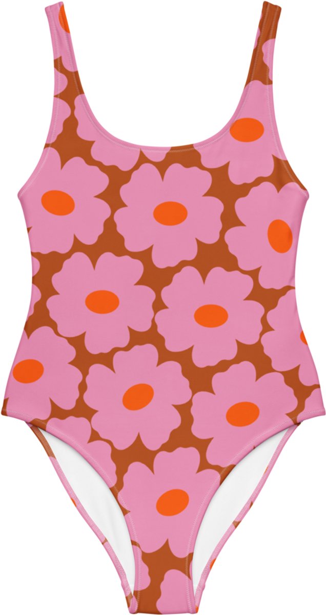 Esdushi Badpak Dames M - Badmode voor vrouwen - Badkleding - Roze - Sunkissed Soul