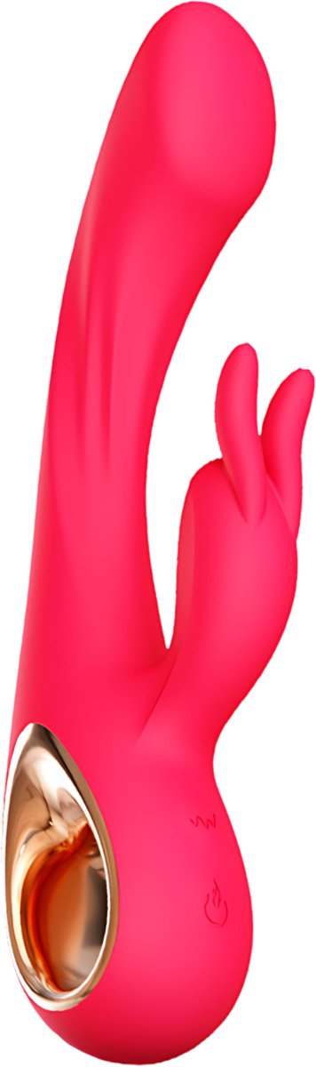 SF Toys - Roze - Rabbit Vibrator - G-spot & Clitoris Stimulatie - 10+10 Vibratiestanden - USB Oplaadbaar - Waterdicht