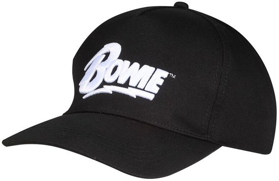 David Bowie High Build Logo Unisex Cap - zwart - Standard
