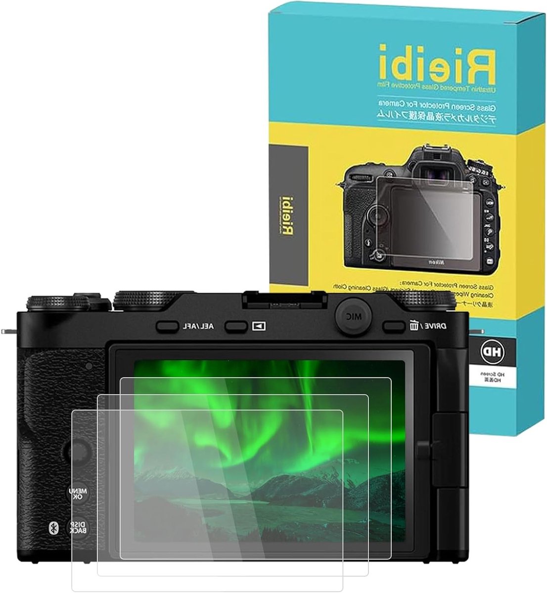 3-Pack Screenprotector Gehard Glas voor X-M5 Camera - Krasbestendig & Ultrahelder
