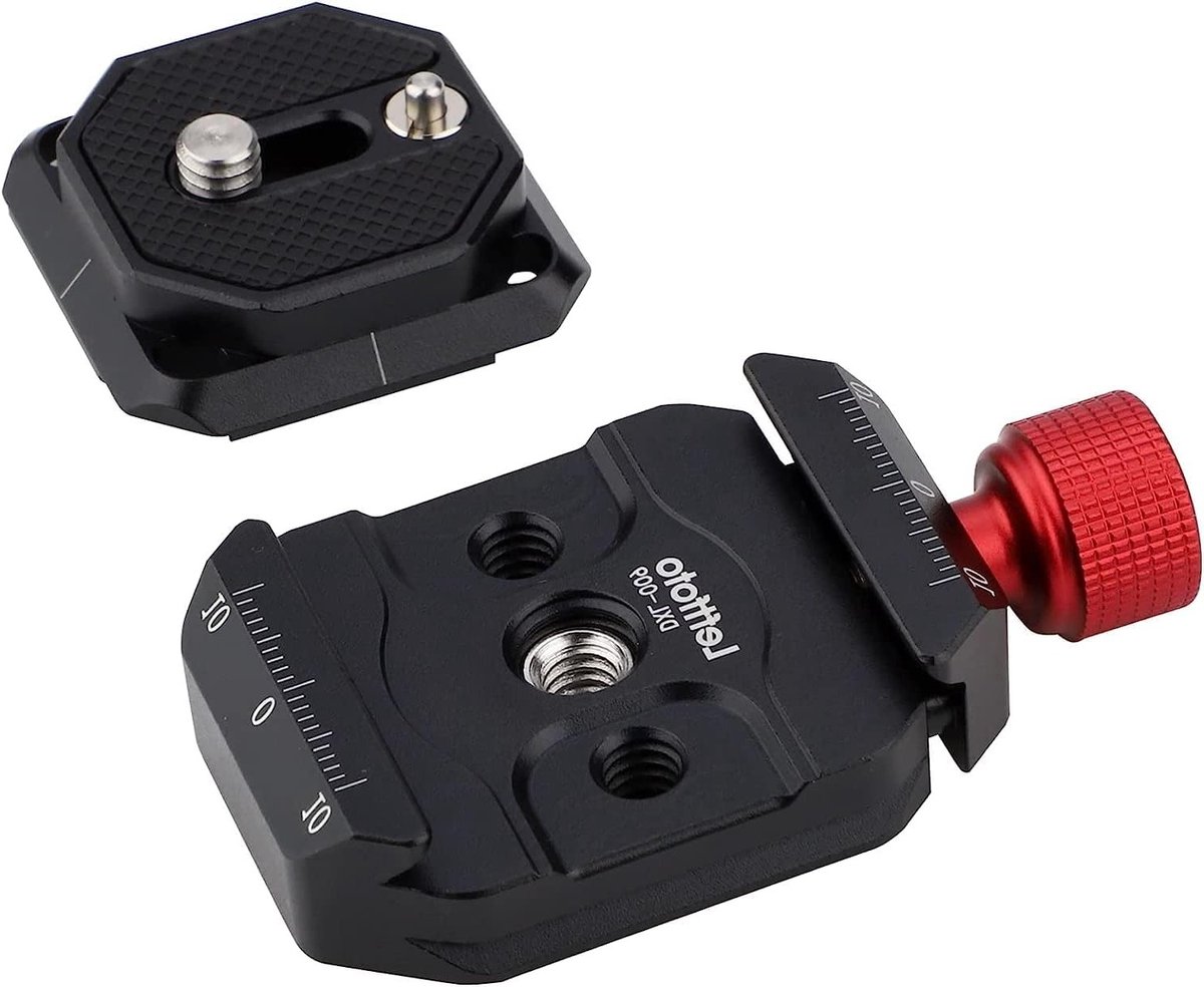 Camera Quick Release Plate Clamp Kit met 1/4" naar 3/8" schroefdraad, inclusief Arca Swiss Style, voor DSLR, statief en monopod gebruik
