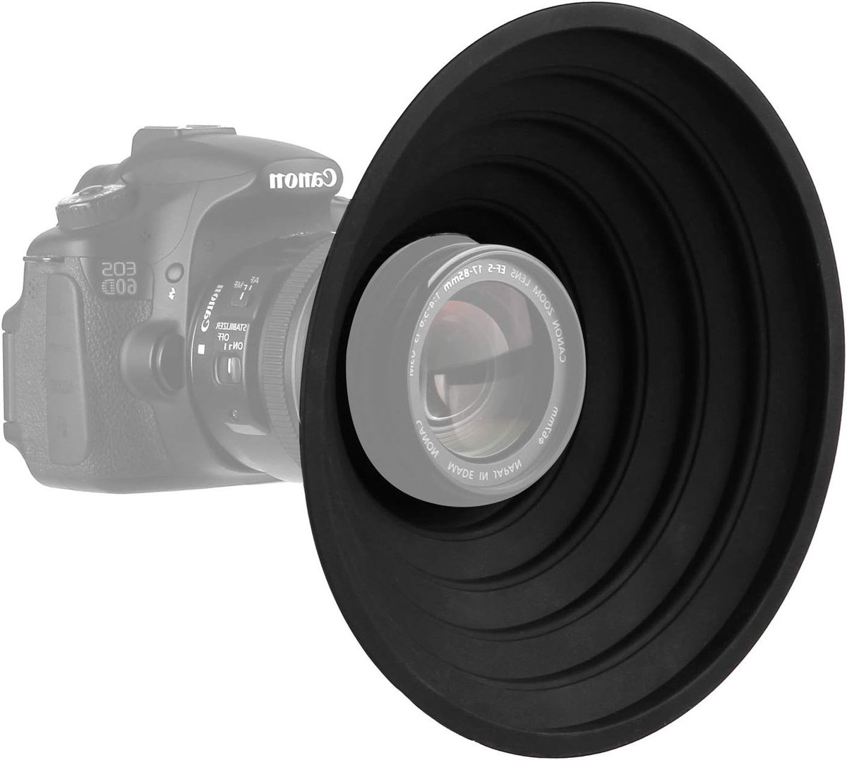 Lenskap voor 70-90mm Camera Lens, Antireflecterend Siliconen Design voor Reflectievrije Foto's en Video's