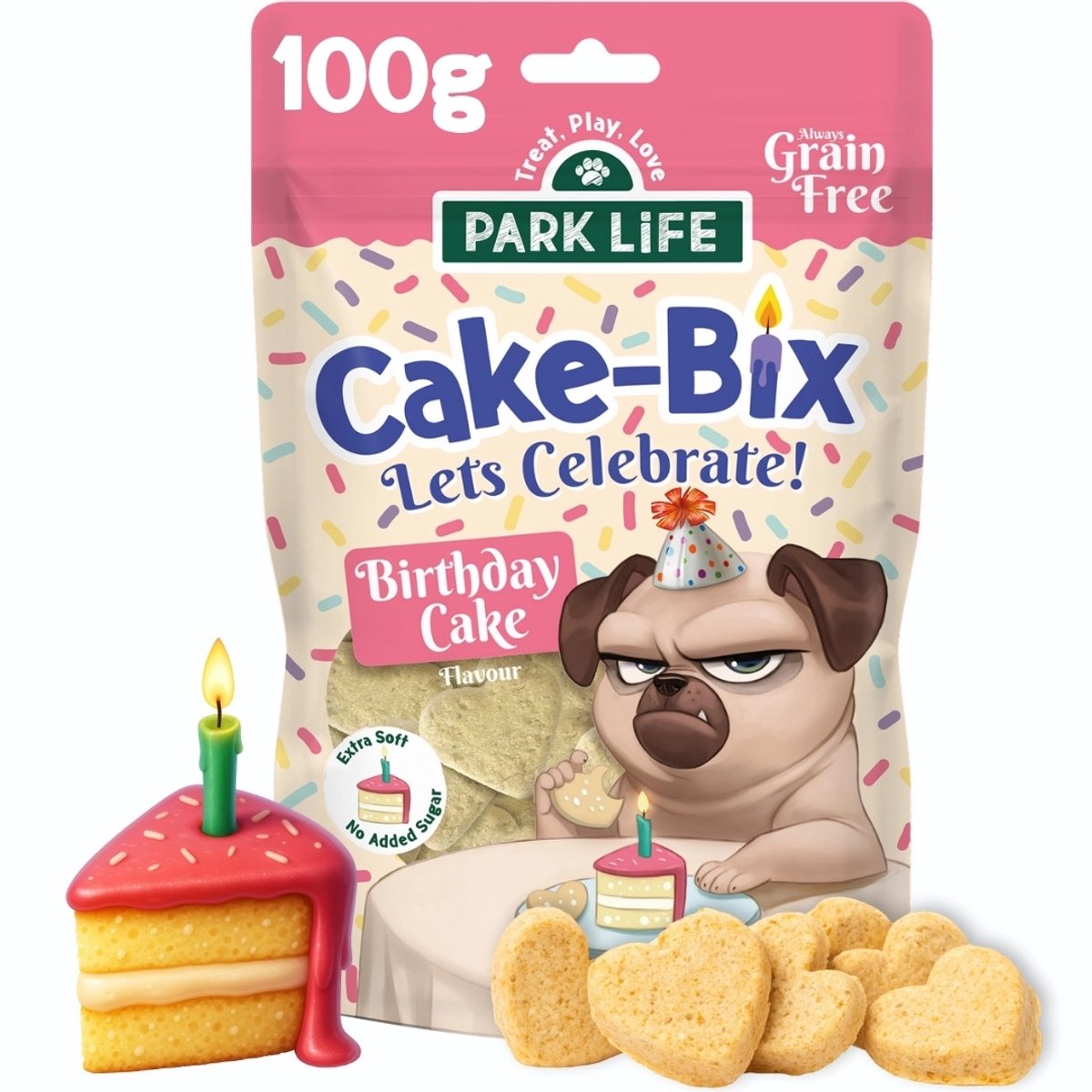 PARK LiFE Cake-Bix Birthday graanvrije hondensnack