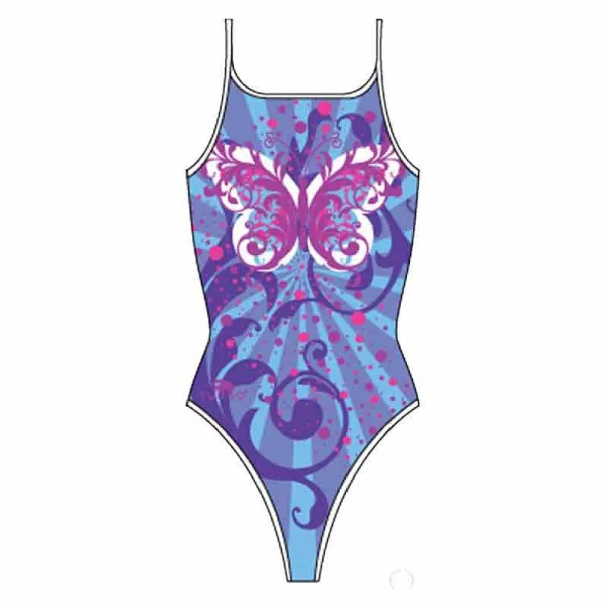 Turbo Butterfly Star Zwemkleding Blauw S Vrouw Purple