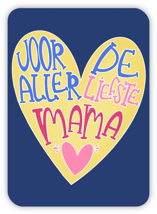 Duurzame Moederdagkaart A6 | Voor de allerliefste mama | Moederdag | Mama | Wenskaart | Gerecycled