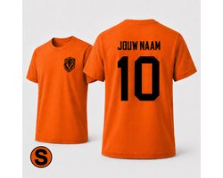 Oranje Voetbalshirt Maat S - WK 2026 - Gepersonaliseerd met Eigen Naam en Nummer - Shirt Holland - Voetbal - Nederlands Elftal