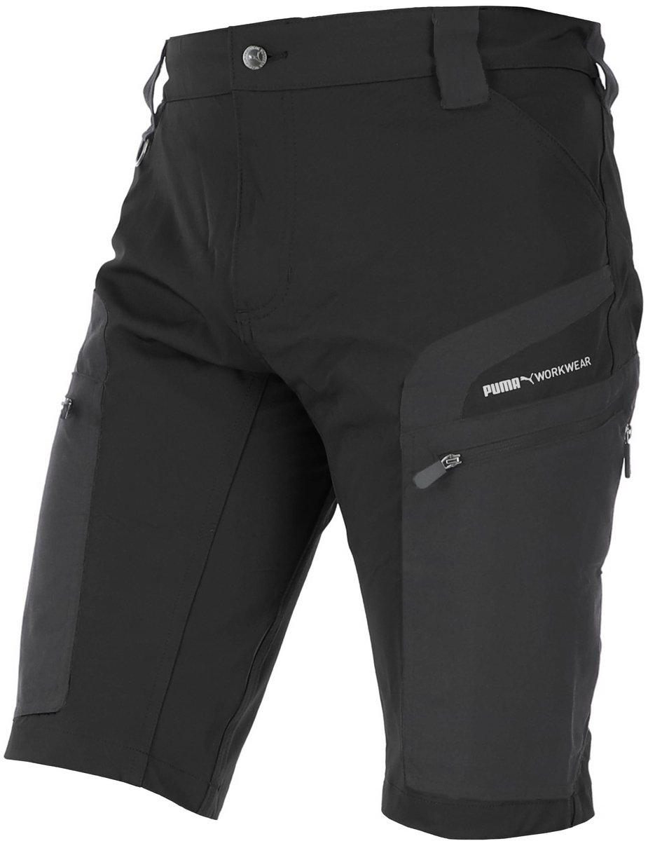 PUMA Workwear Pro One Adventure Shorts – Outdoor short met workwear functionaliteit en D-Ring – 4-way stretch – heren Zwart